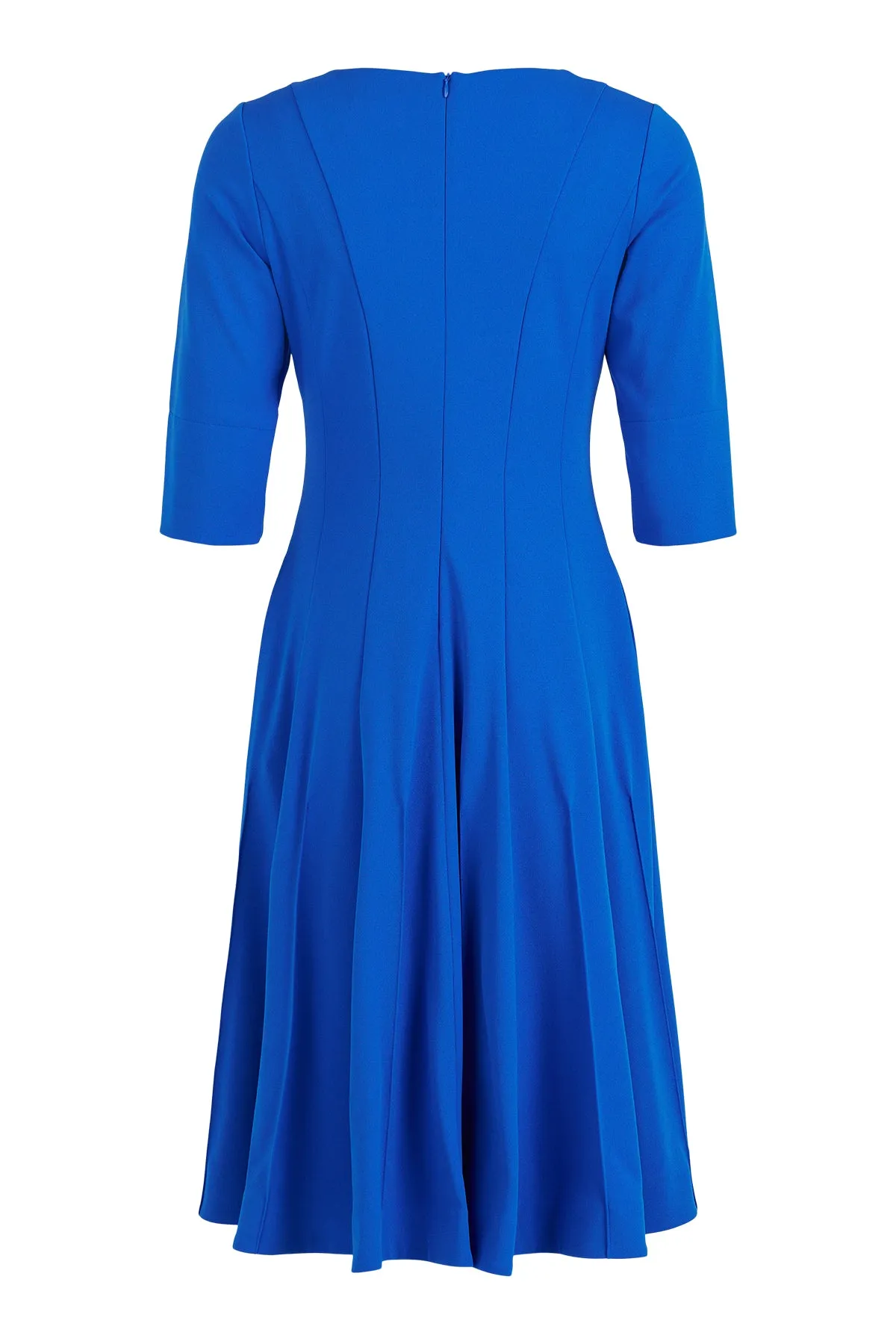 78759 Blue V Neck Dress Tia