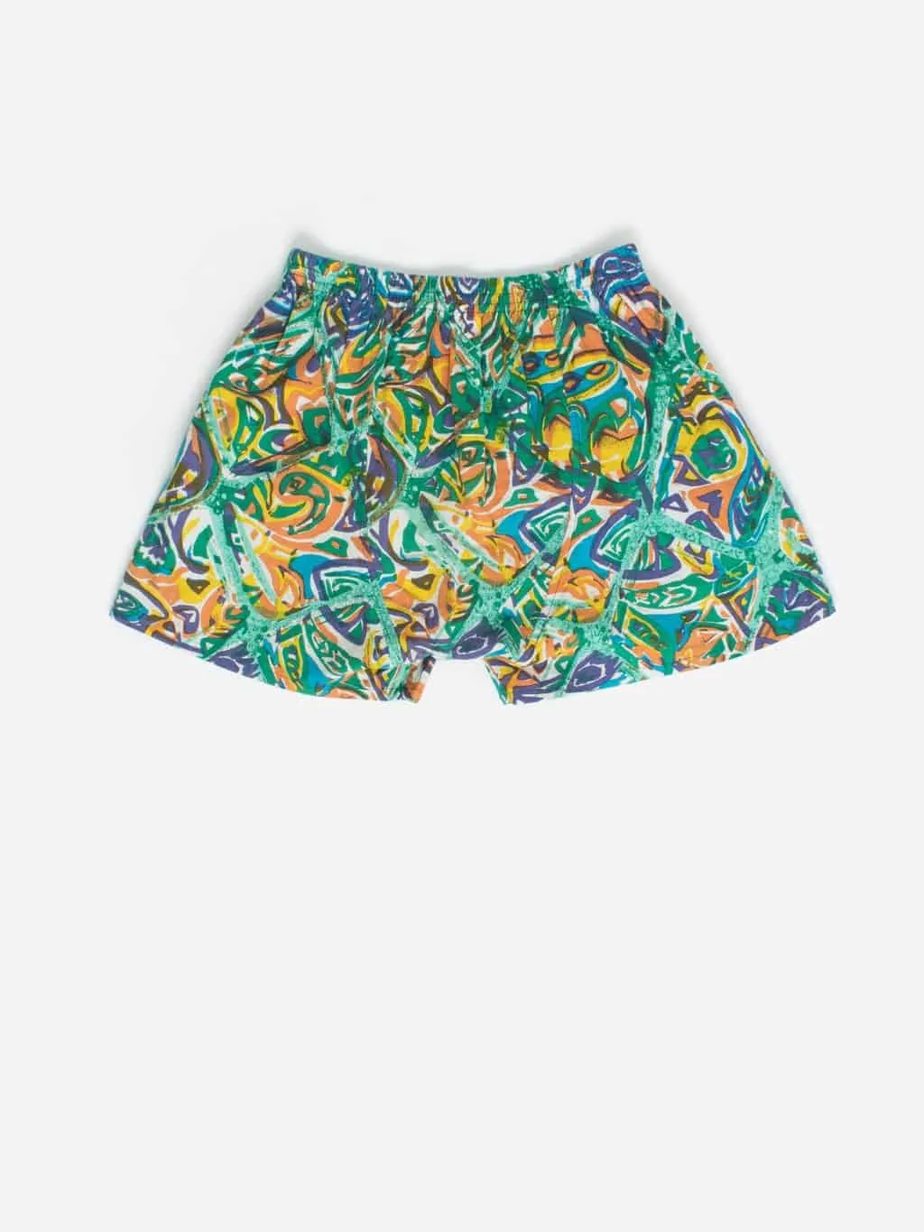 Colorful Paintbrush Pattern Shorts - Small Size