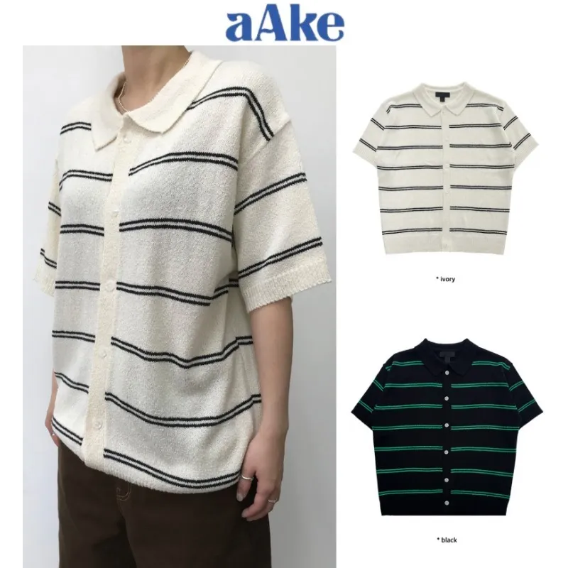 AAKE Striped Street Style Cardigans