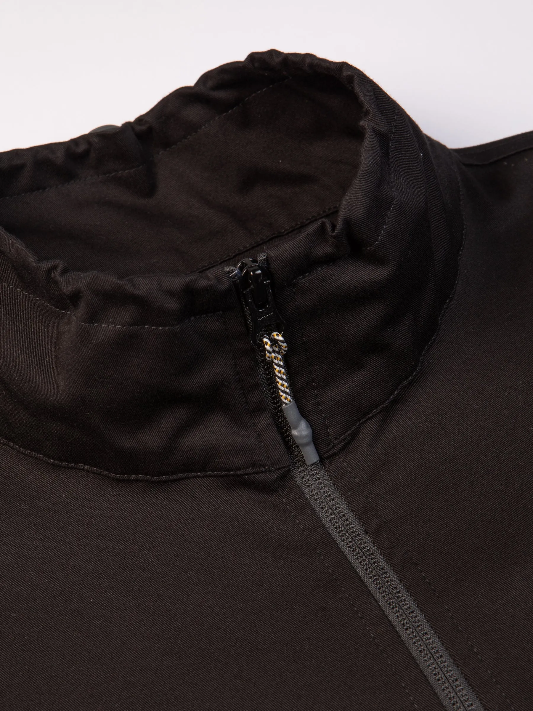 Black Stretch Twill Aberfeldy Windbreaker.