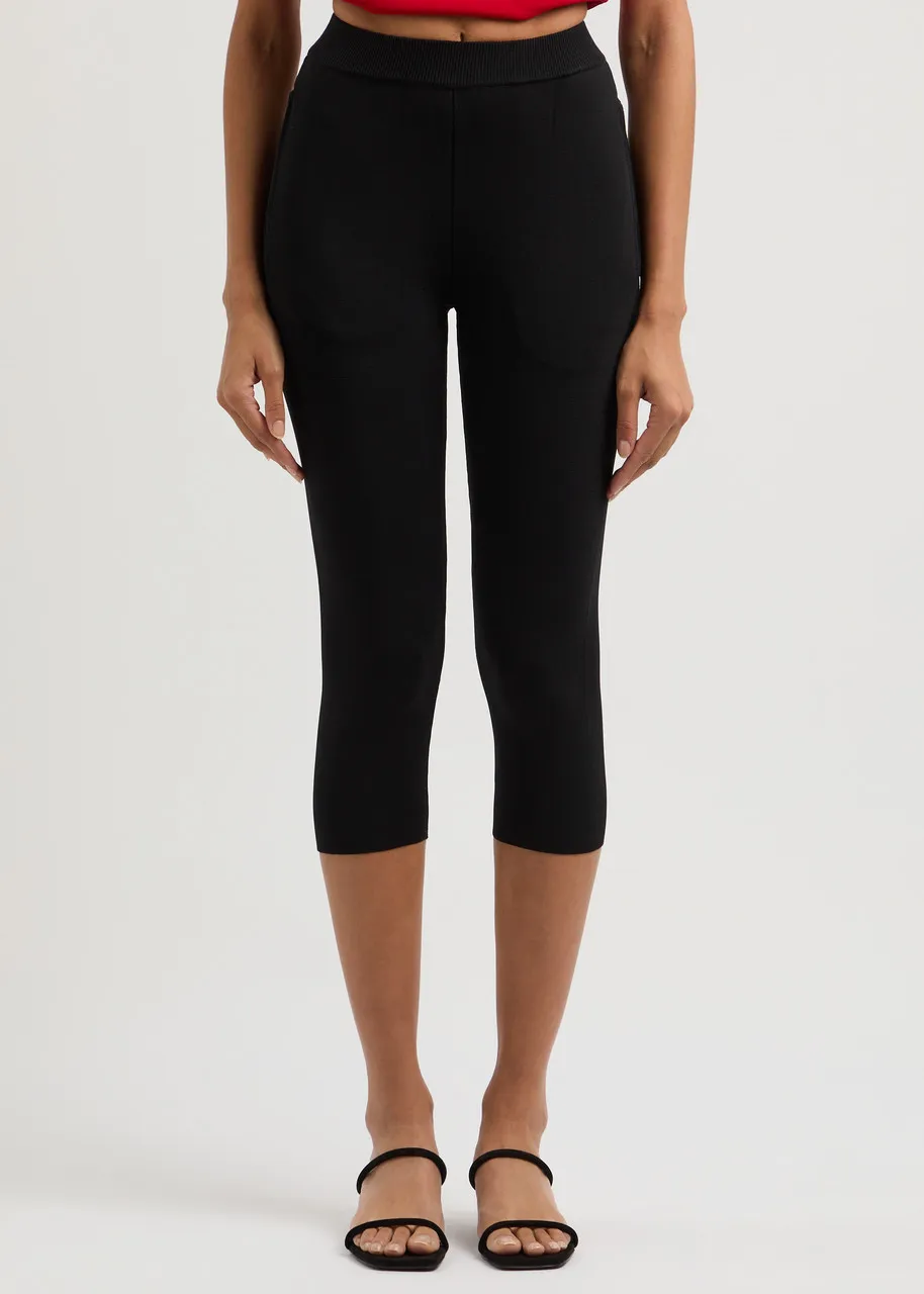 AEXAE cropped knitted leggings