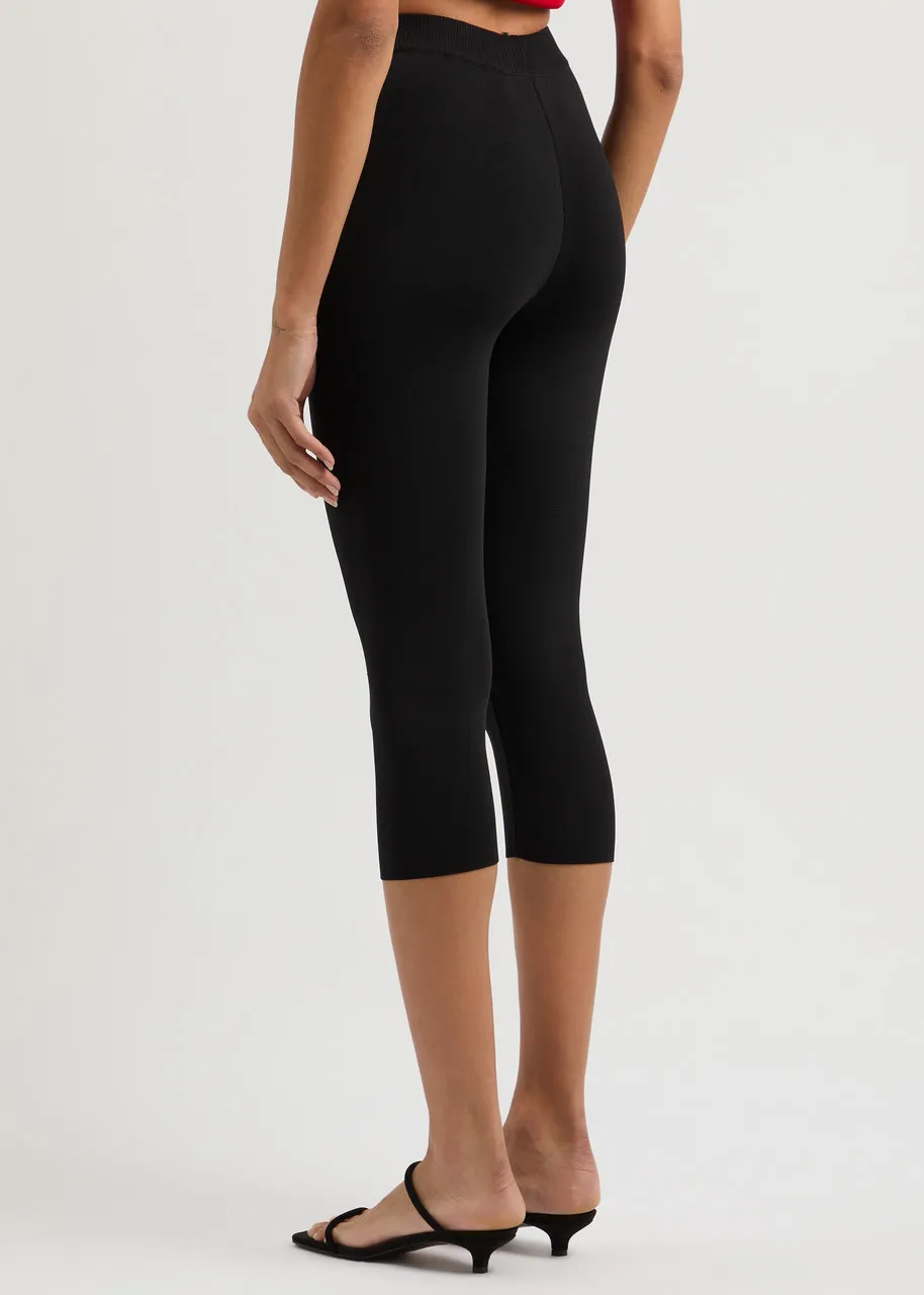 AEXAE cropped knitted leggings