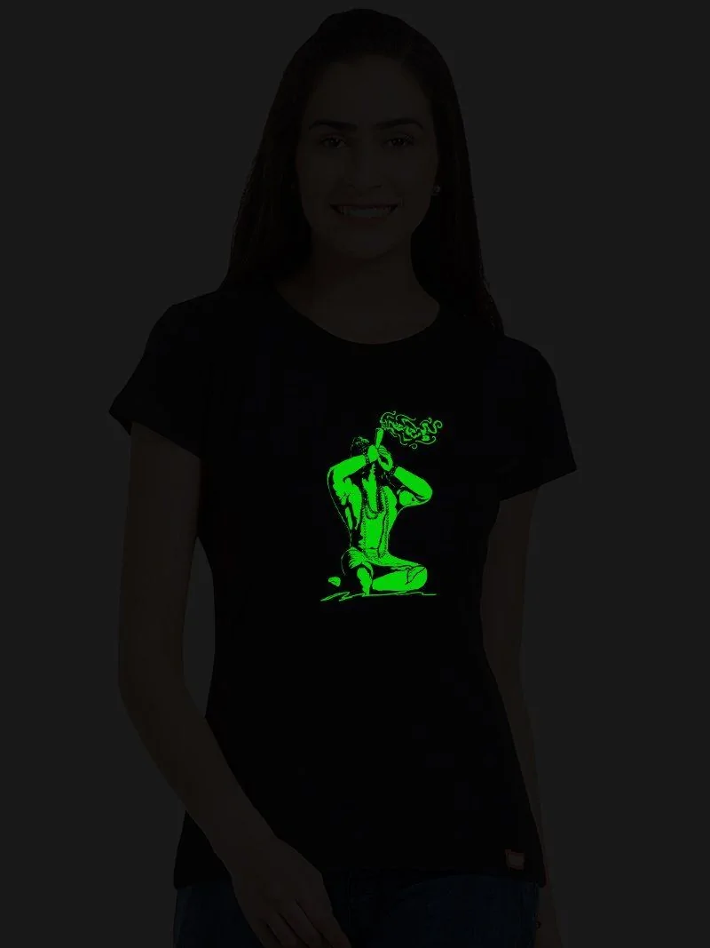 Aghori Baba Women's Glow-In-Dark T-Shirt