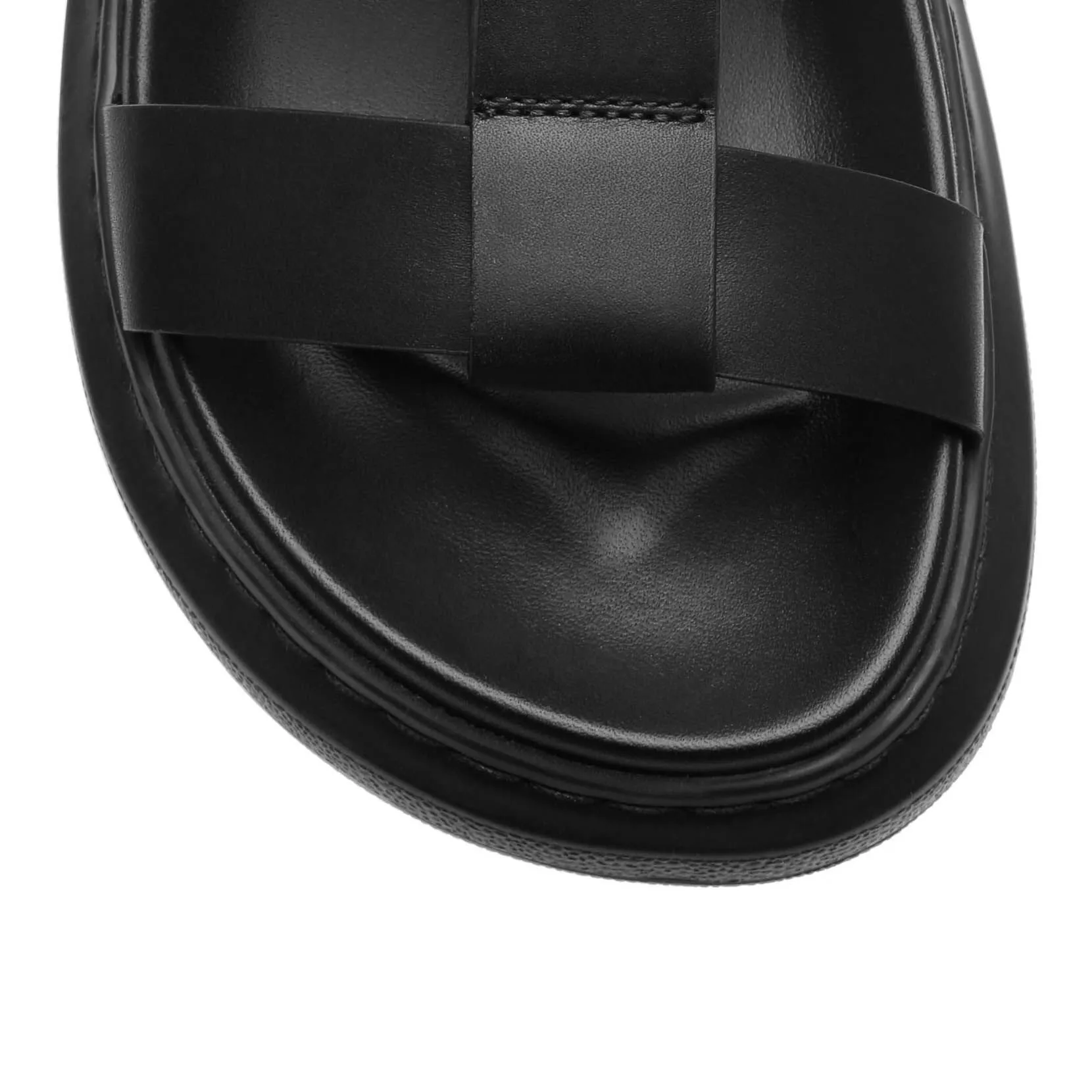 Alexander McQueen Hybrid Slide Sandals in Black