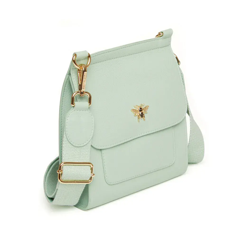 Pastel Mint Bloomsbury CBB Crossbody Bag by Alice Wheeler