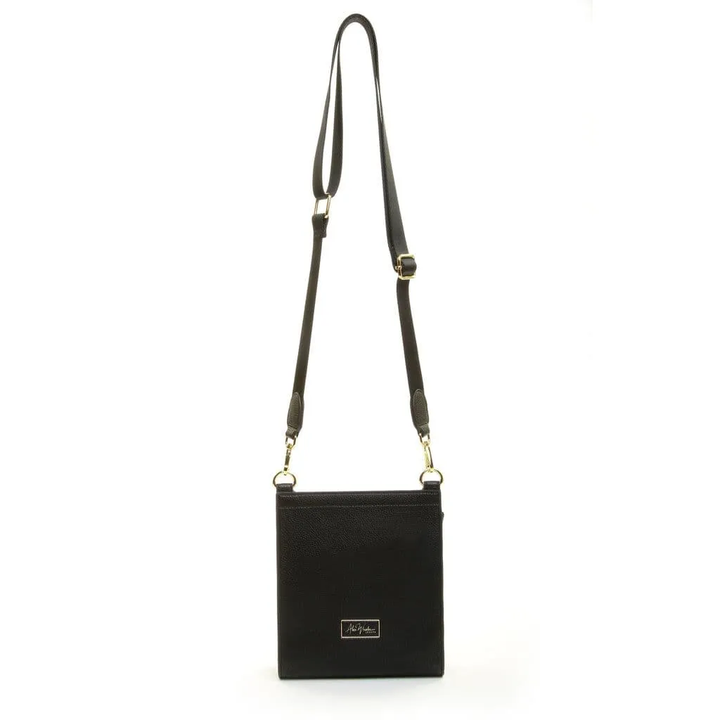 Black Bloomsbury CrossBody Bag by Alice Wheeler