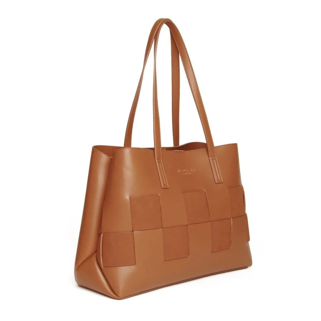 Tan Milan Tote Bag by Alice Wheeler