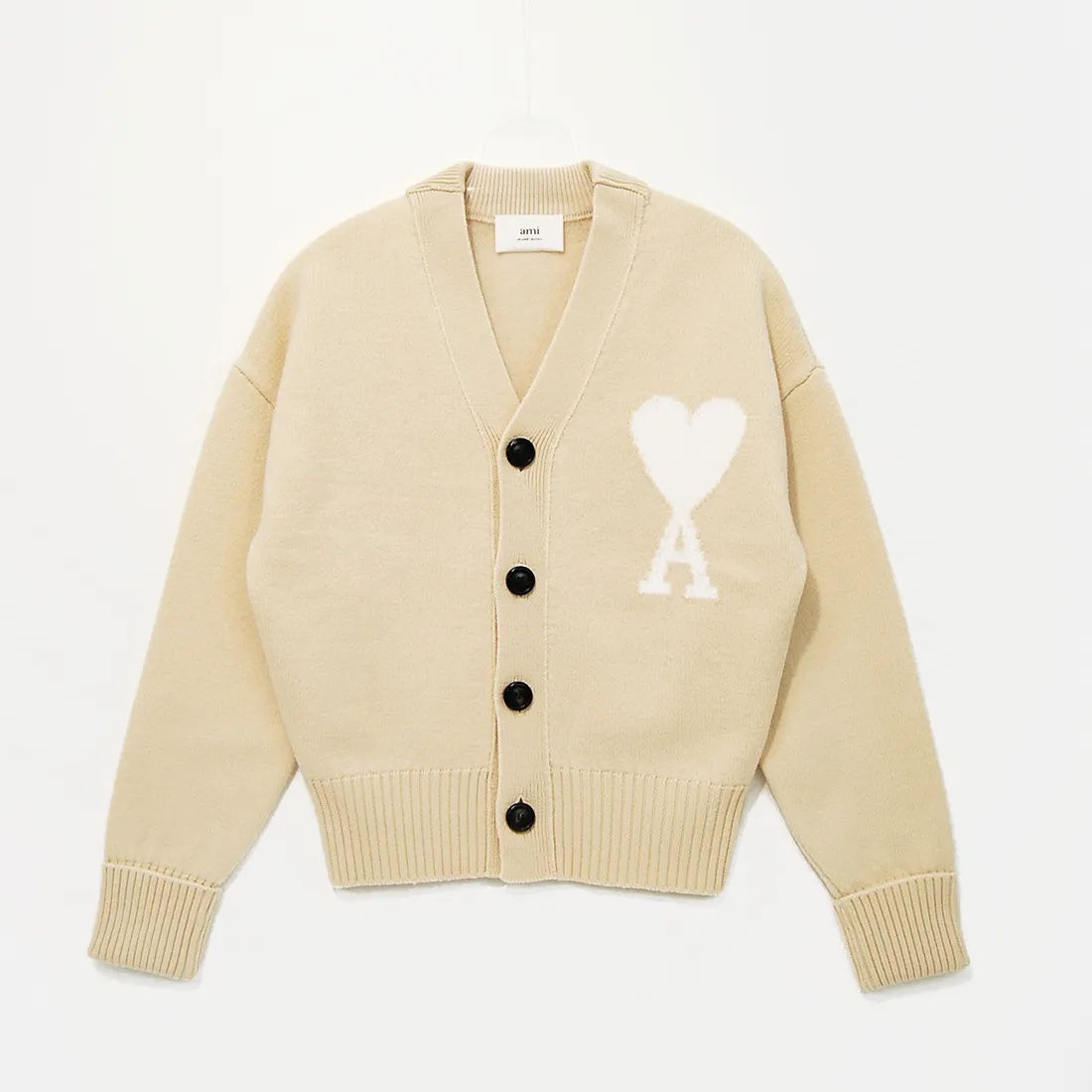 AMI PARIS Unisex Cardigans for Street Style and Office Wear