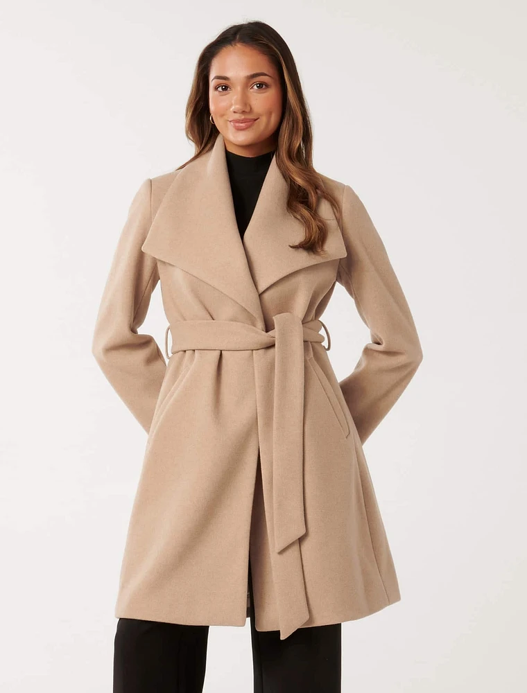 Annika Petite Shawl Wrap Coat - EverNew