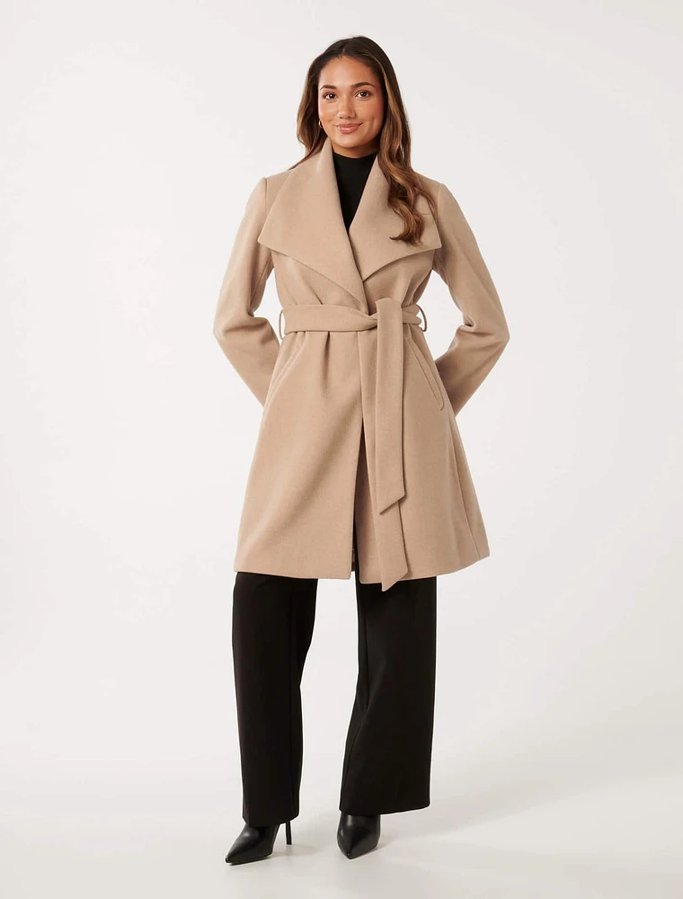 Annika Petite Shawl Wrap Coat - EverNew