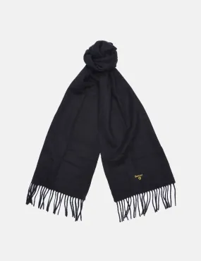 Barbour Black Lambswool Scarf