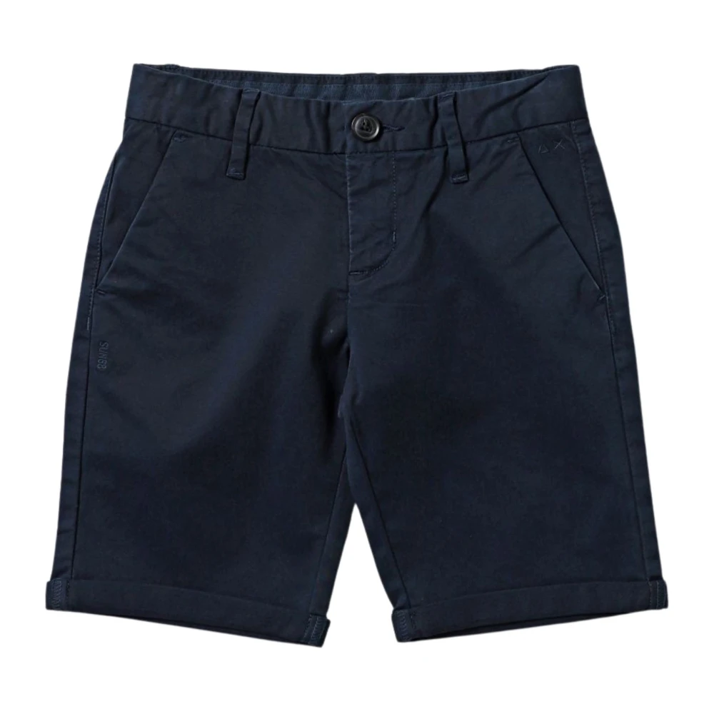 Bermuda Shorts for Kids with Embroidered Logo.