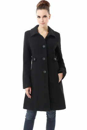 BGSD Women's Heather Wool Walking Coat