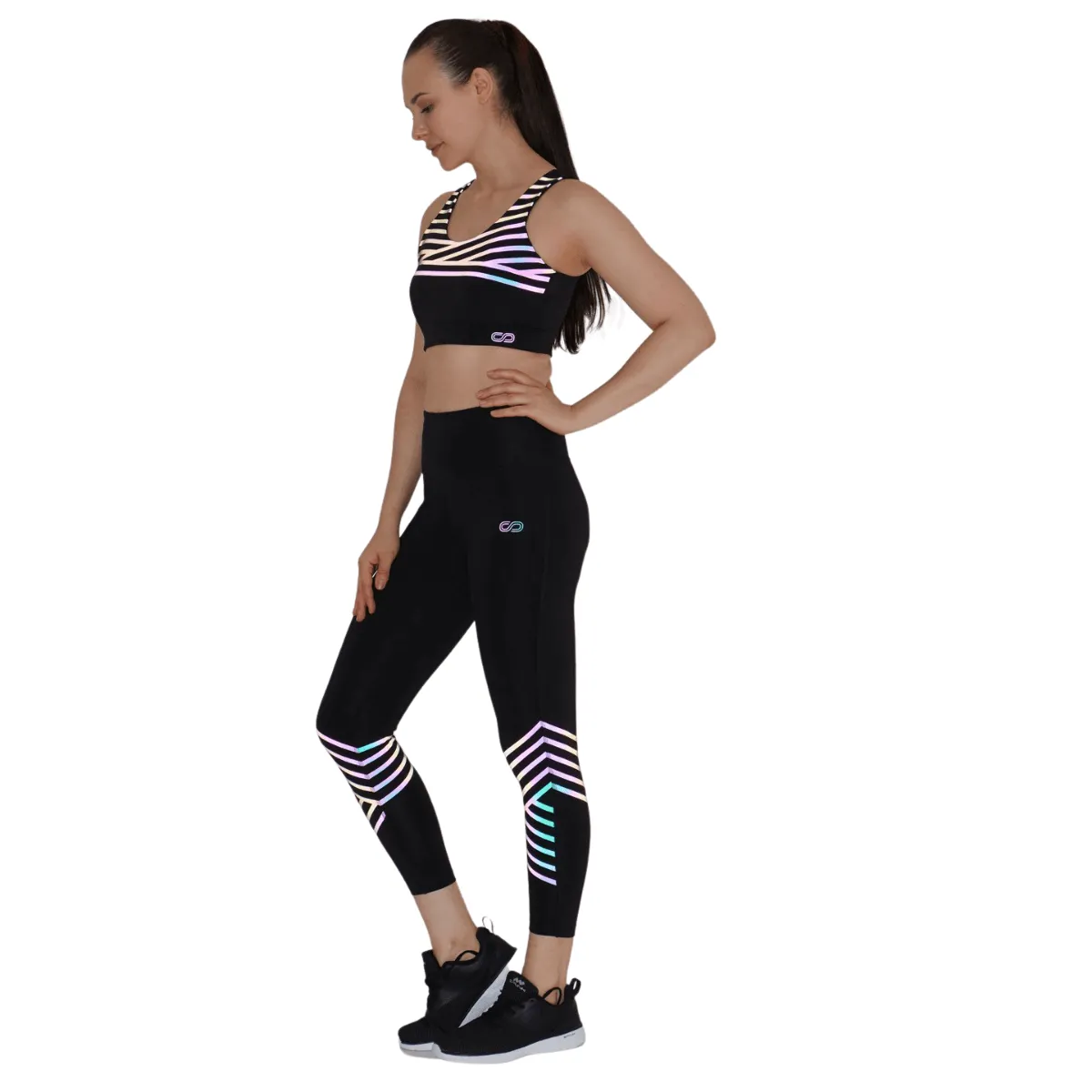 Reflective Crop Top & Leggings Set