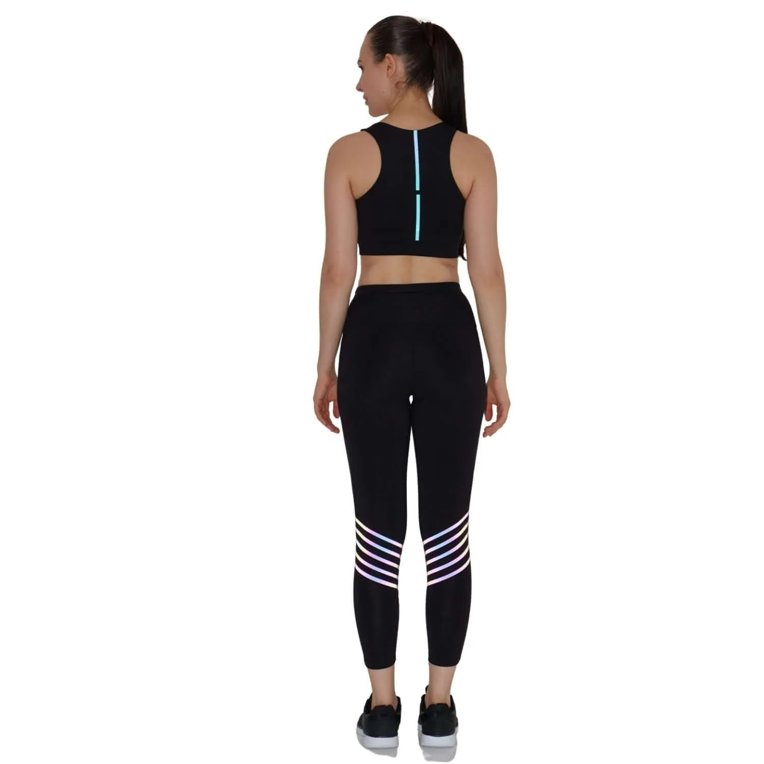 Reflective Crop Top & Leggings Set