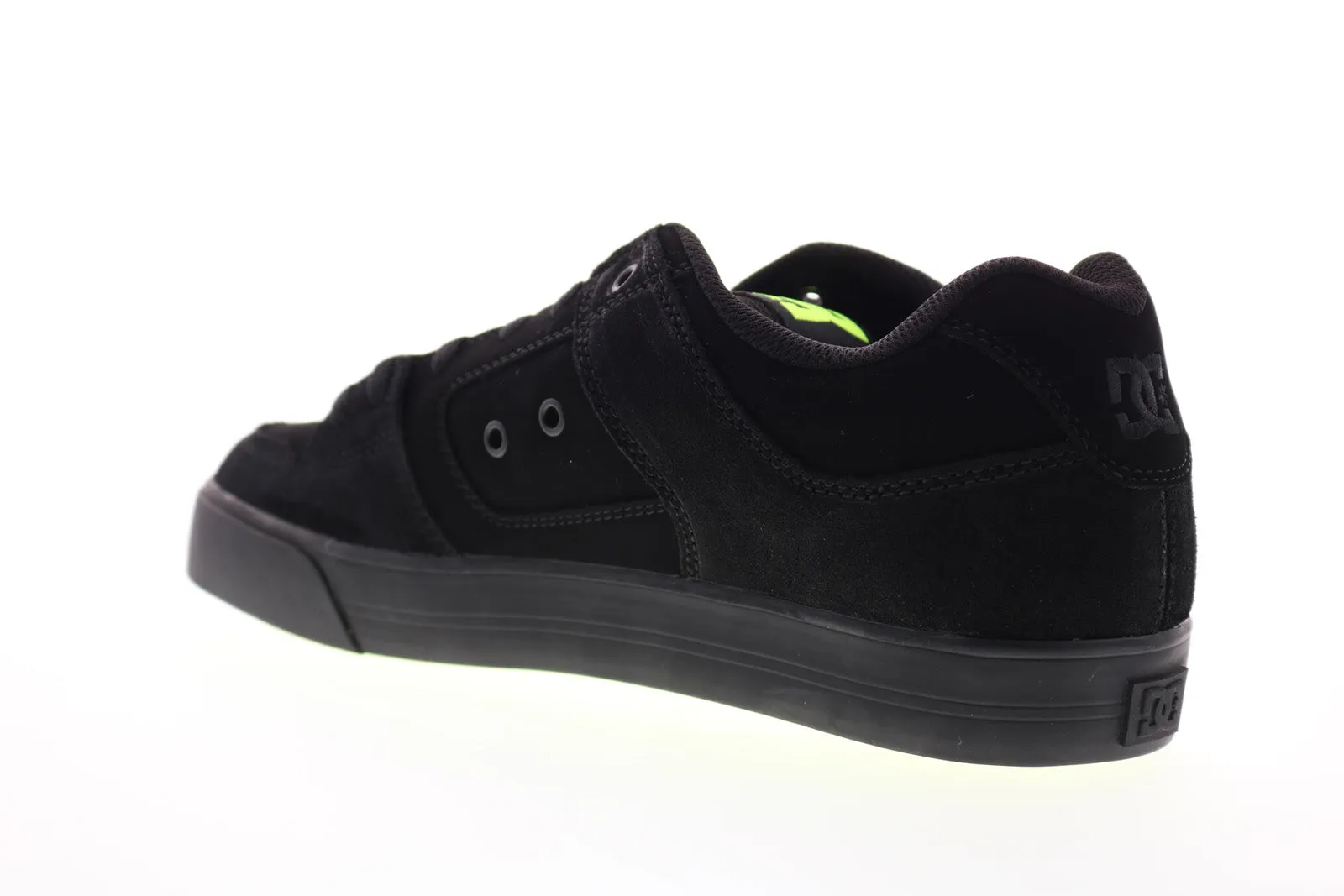 Black Nubuck Leather Skate Shoes for Men by DC Pure