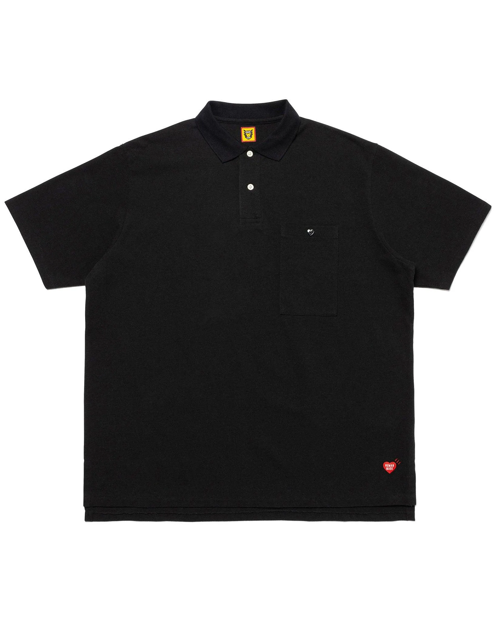 Black Oversized Polo Shirt