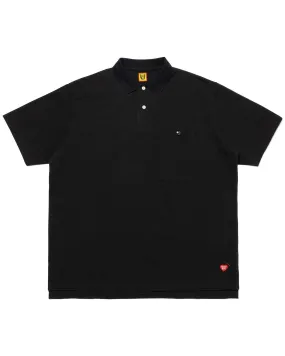 Black Oversized Polo Shirt