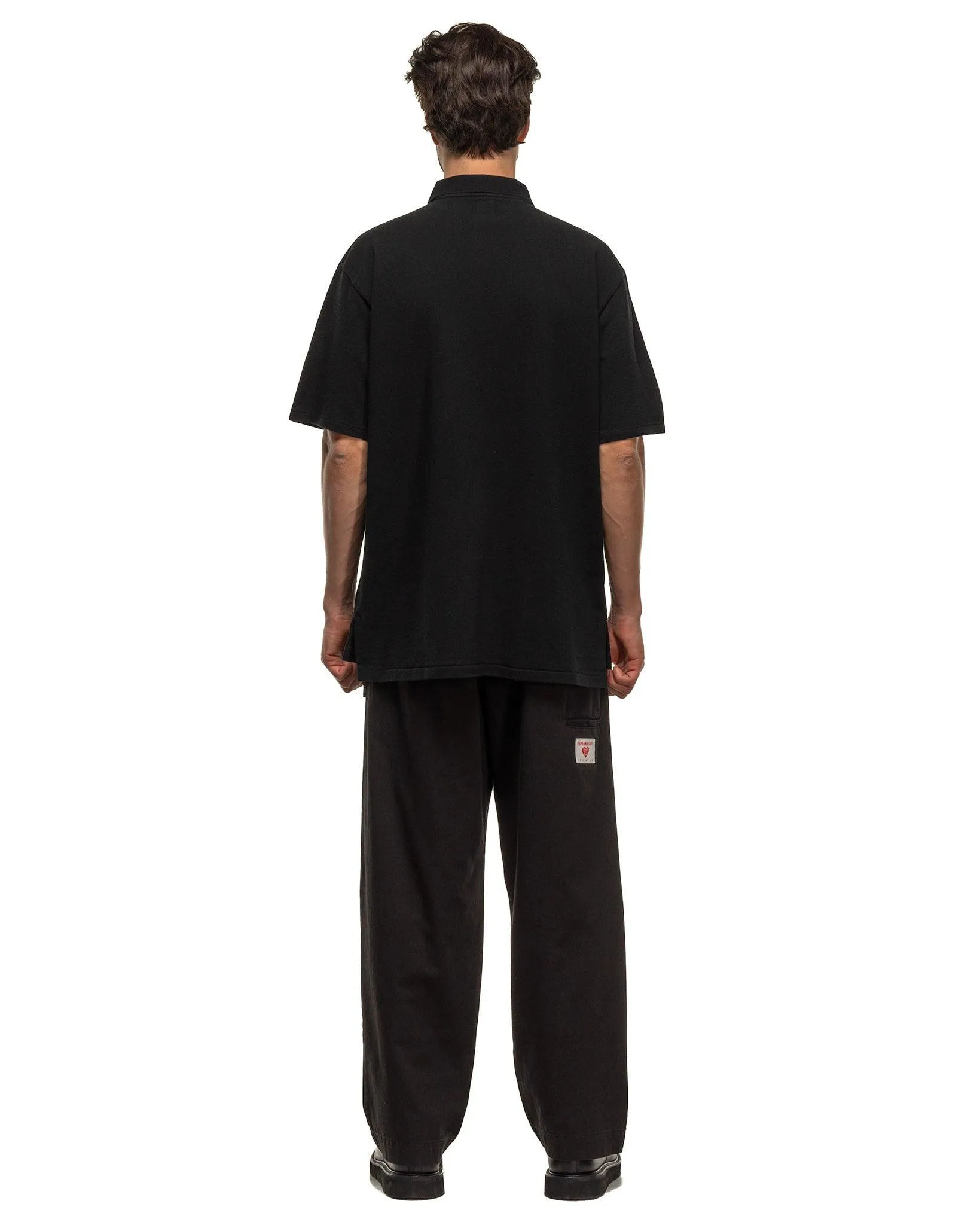 Black Oversized Polo Shirt