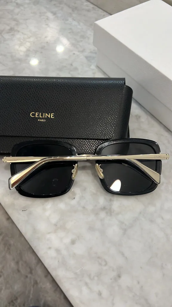 Black Square Sunglasses by Celine