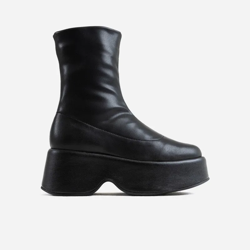 Black Stretch Ankle Boots