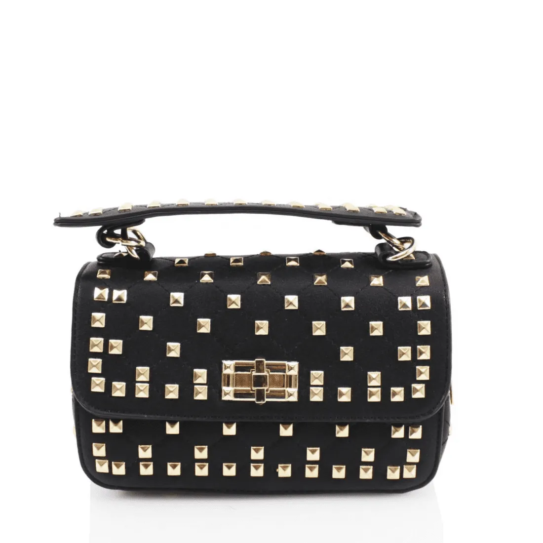 Studded Clutch Crossbody Bag in Black