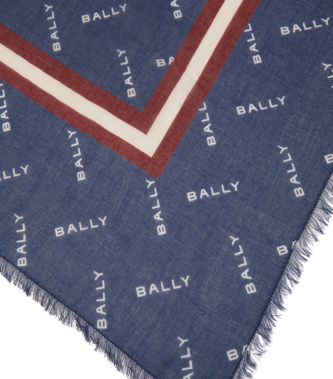 Blue Bally Pattern Marine Scarf