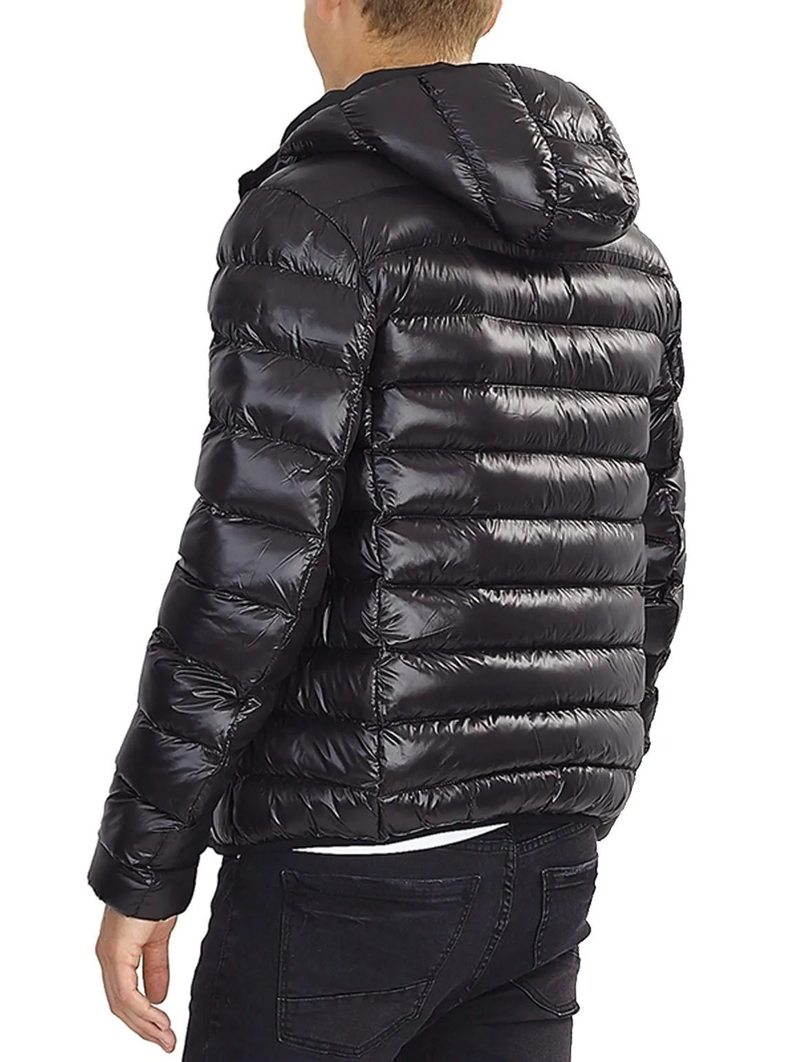 Boys Black Shine Bubble Puffer Jacket Ages 7 to 13 Years