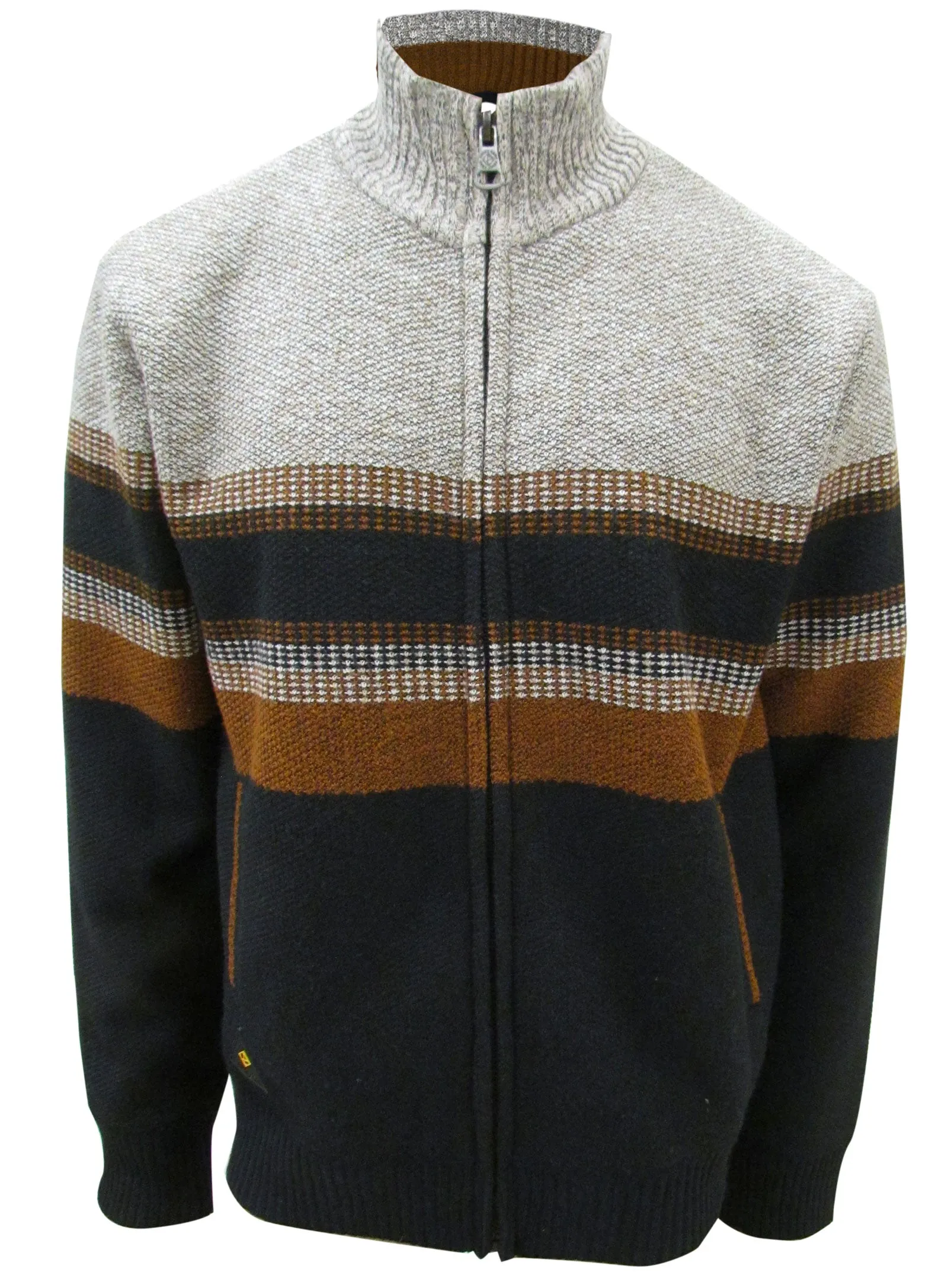 CALEB Bonded Polar Zip-up Sweater - Pull zippé en polaire contrecollé