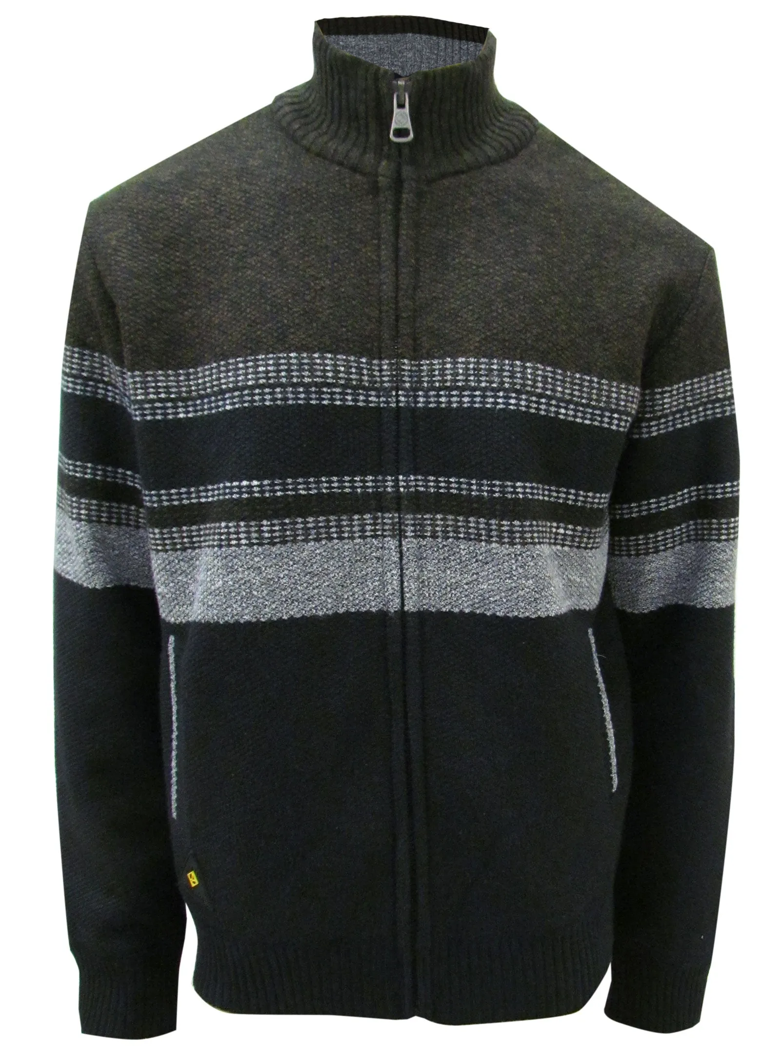 CALEB Bonded Polar Zip-up Sweater - Pull zippé en polaire contrecollé