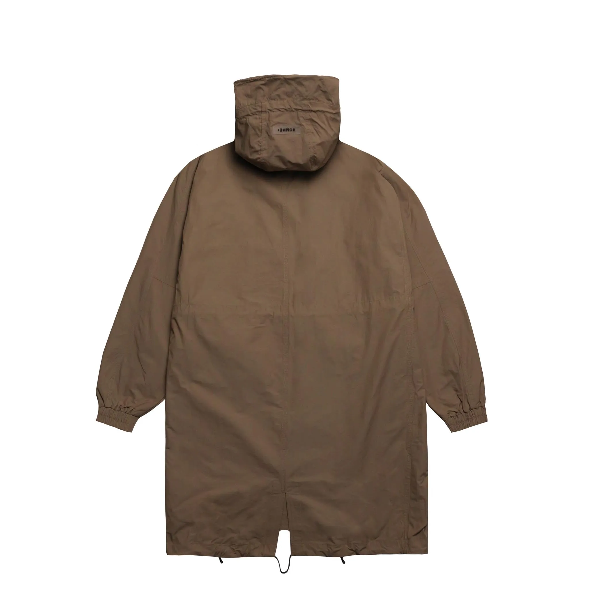 Cargo Pocket Trench Coat Taupe by HOMME+