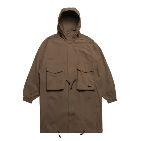 Cargo Pocket Trench Coat Taupe by HOMME+