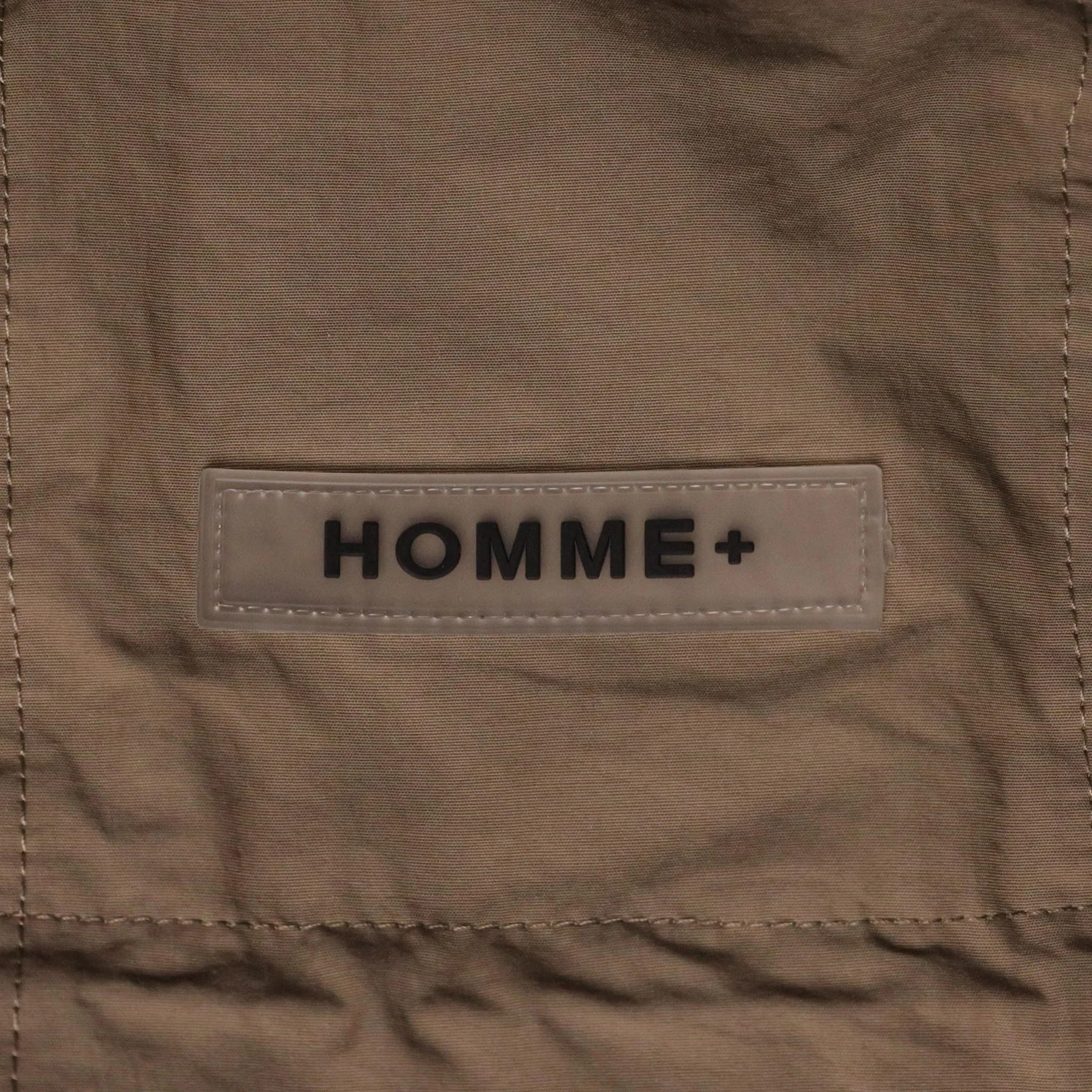 Cargo Pocket Trench Coat Taupe by HOMME+