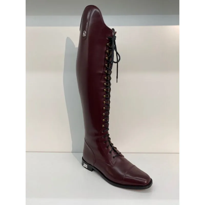 Cavallo Lux Slim Front Zip Boots with Laces OXBLOOD.