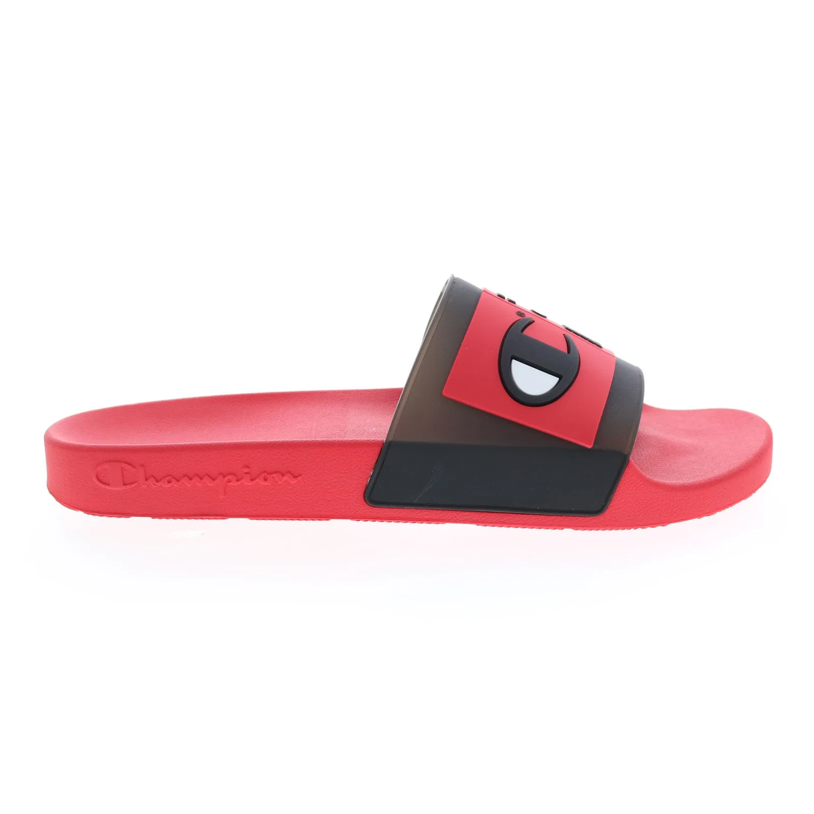 Champion Ipo Select CP100750M Mens Red Synthetic Slip On Slides Sandals