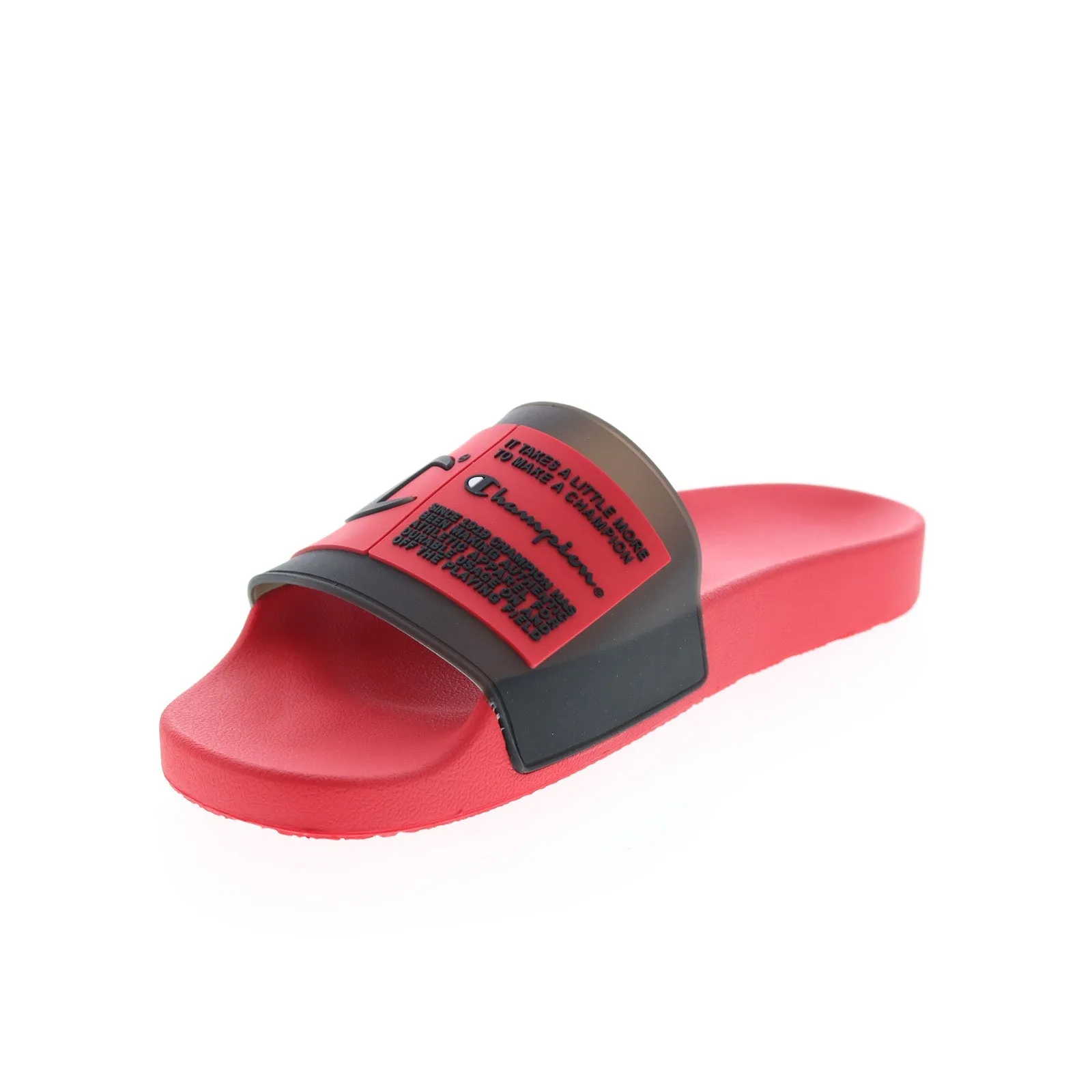 Champion Ipo Select CP100750M Mens Red Synthetic Slip On Slides Sandals