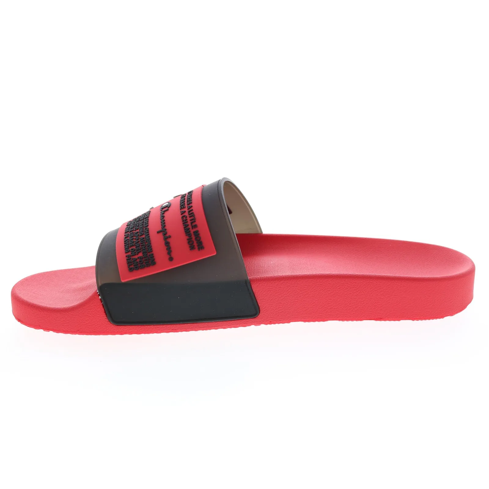 Champion Ipo Select CP100750M Mens Red Synthetic Slip On Slides Sandals