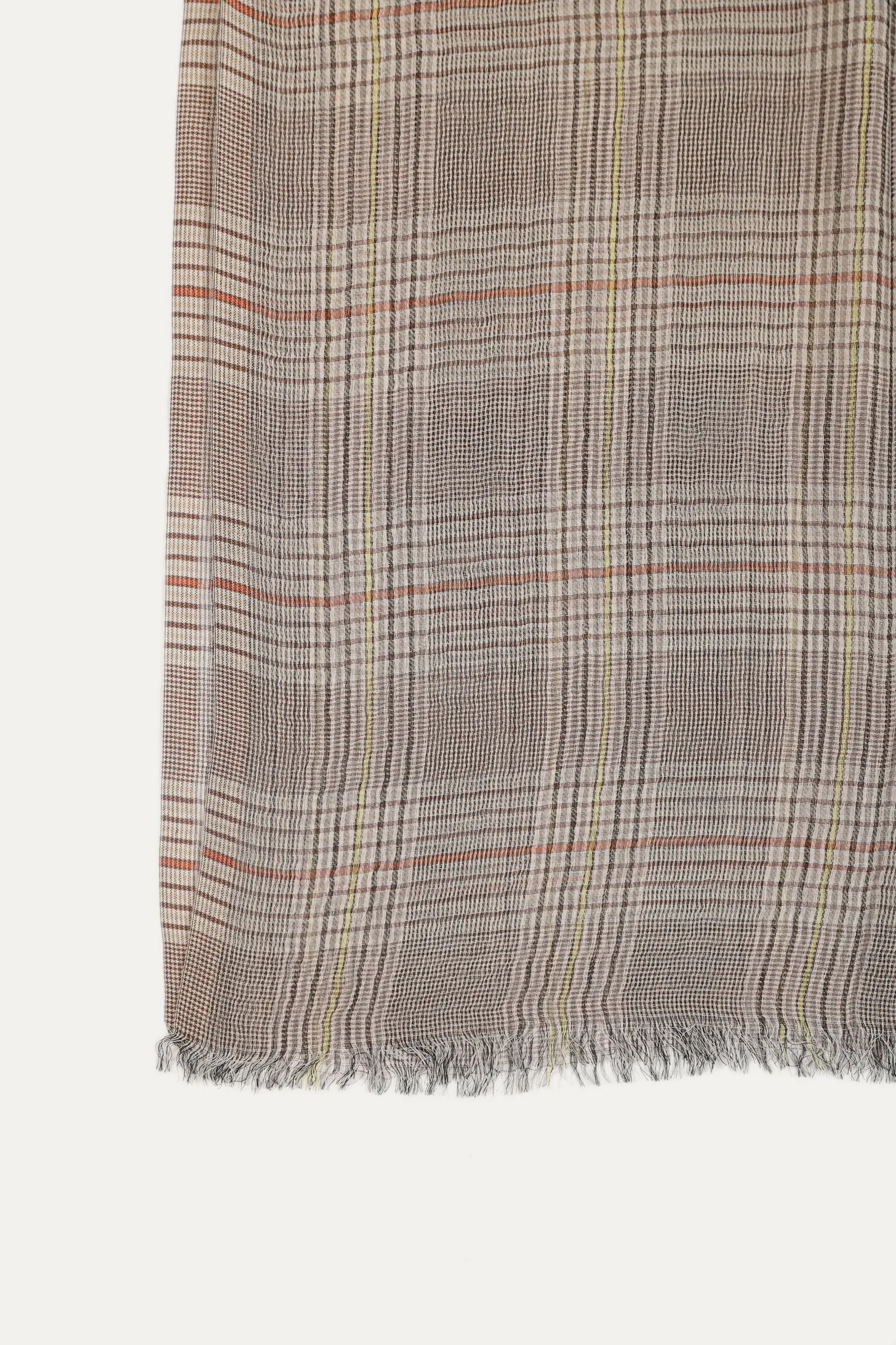 Plaid Cashmere Scarf