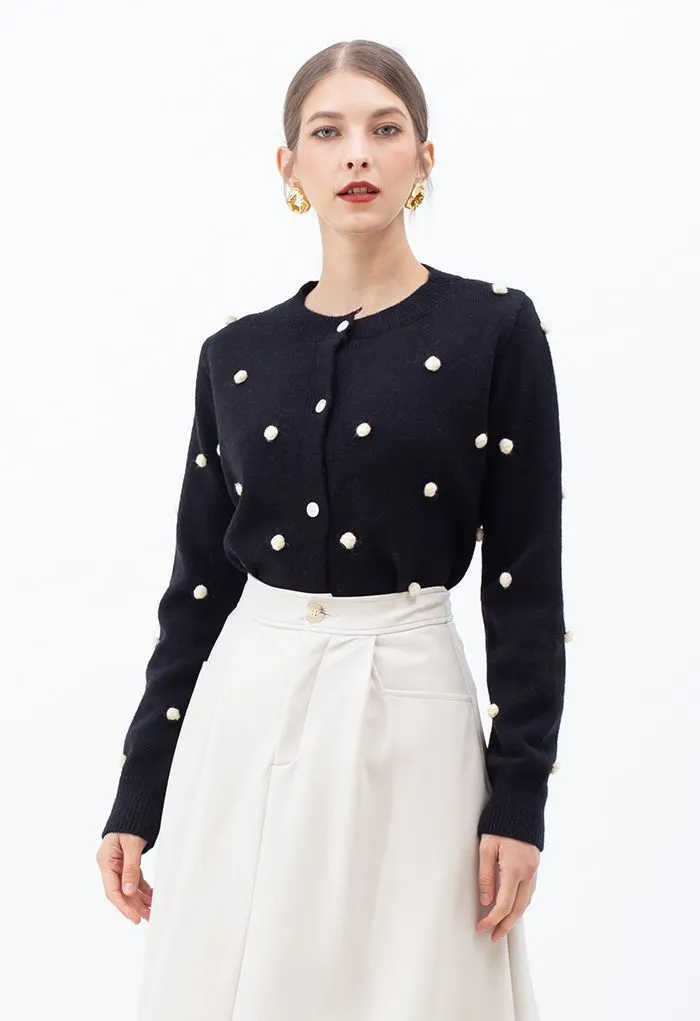 Chicwish Long Sleeve Polka Dot Casual Party Elegant Dress