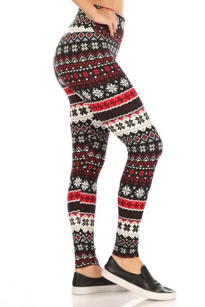 Christmas Fair Isle Print Cozy Lounge Leggings - Shop Now!