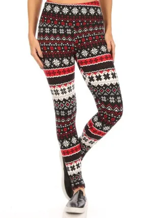 Christmas Fair Isle Print Cozy Lounge Leggings - Shop Now!