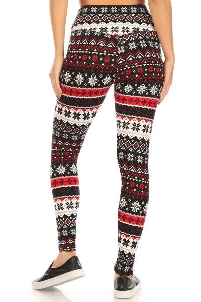 Christmas Fair Isle Print Cozy Lounge Leggings - Shop Now!