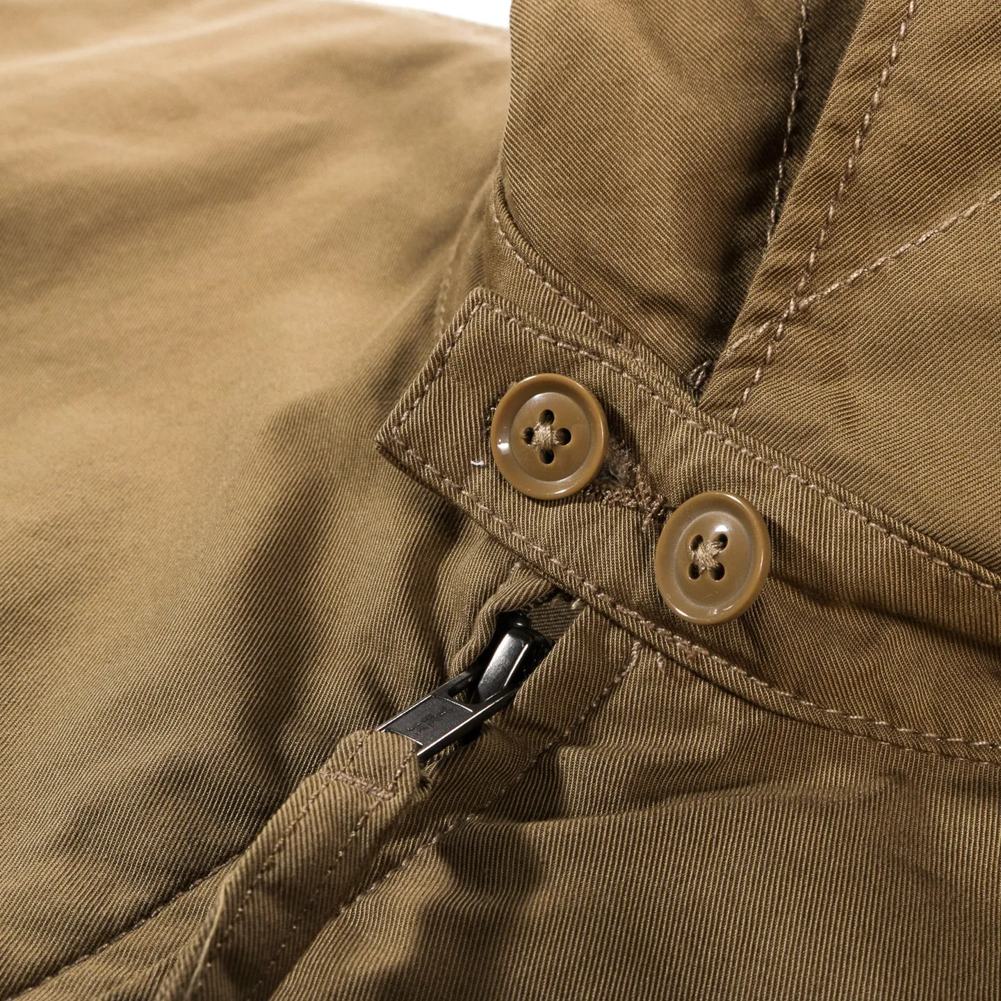 Claigton Jacket - Khaki Nyco Twill