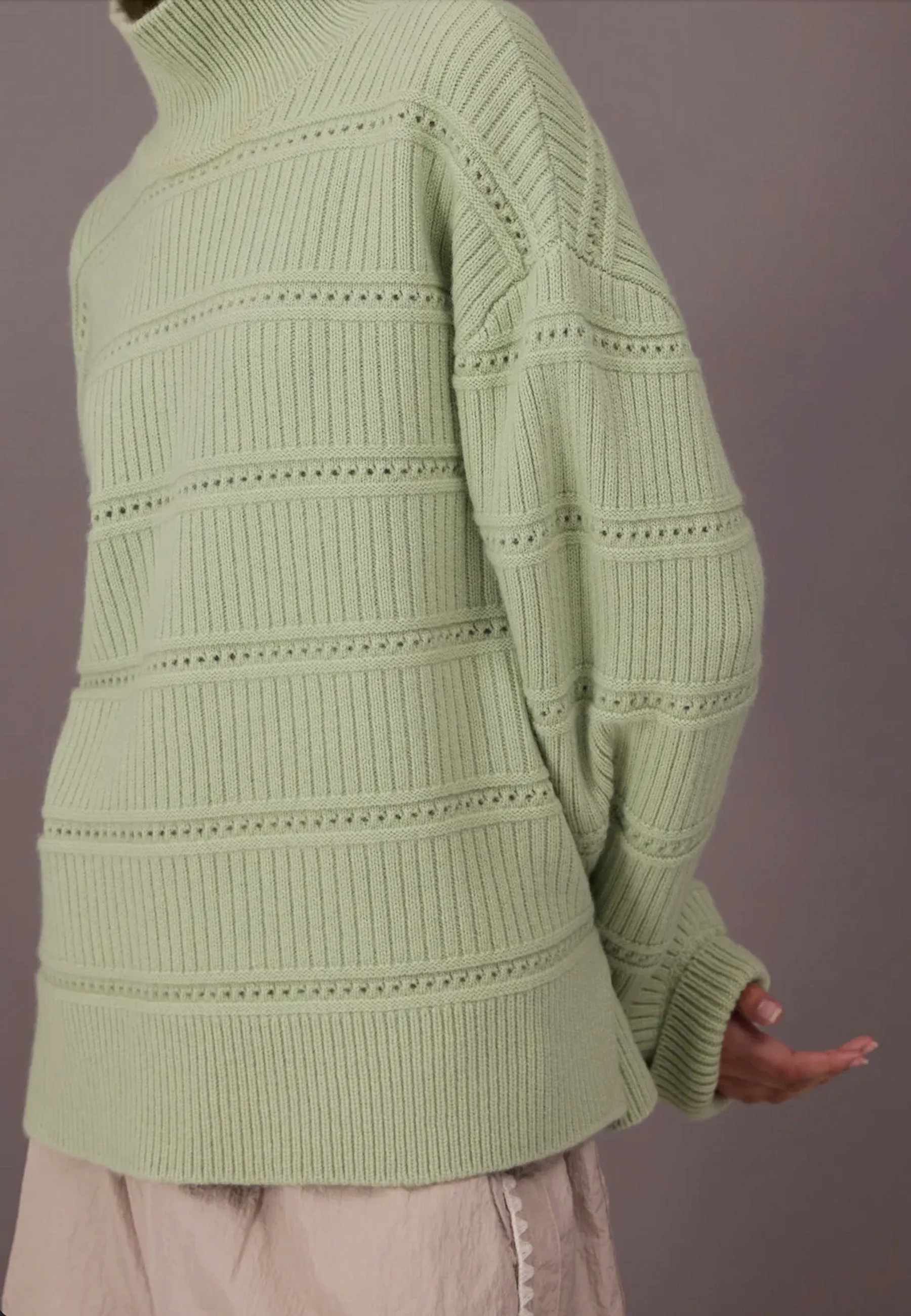 Green Knit Sweater - Clara