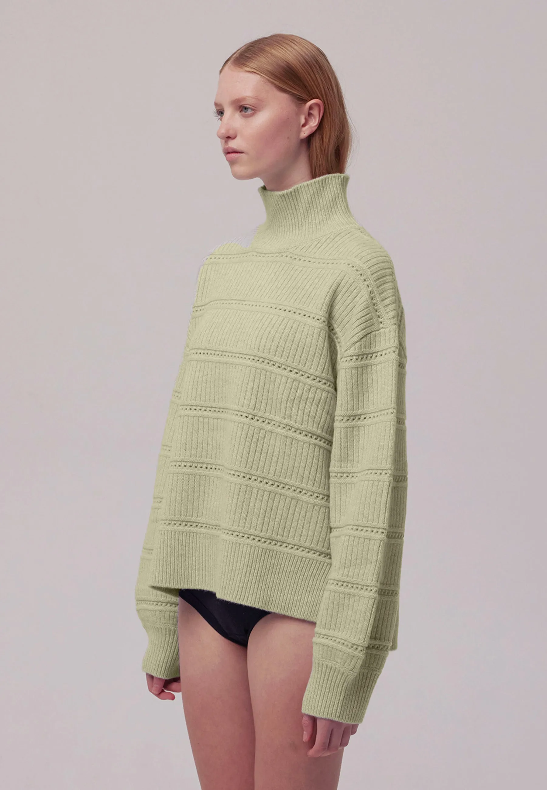 Green Knit Sweater - Clara