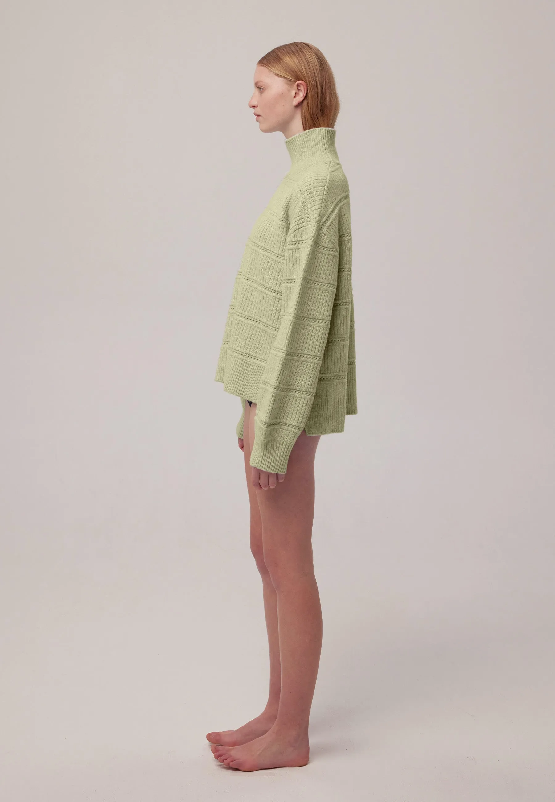 Green Knit Sweater - Clara