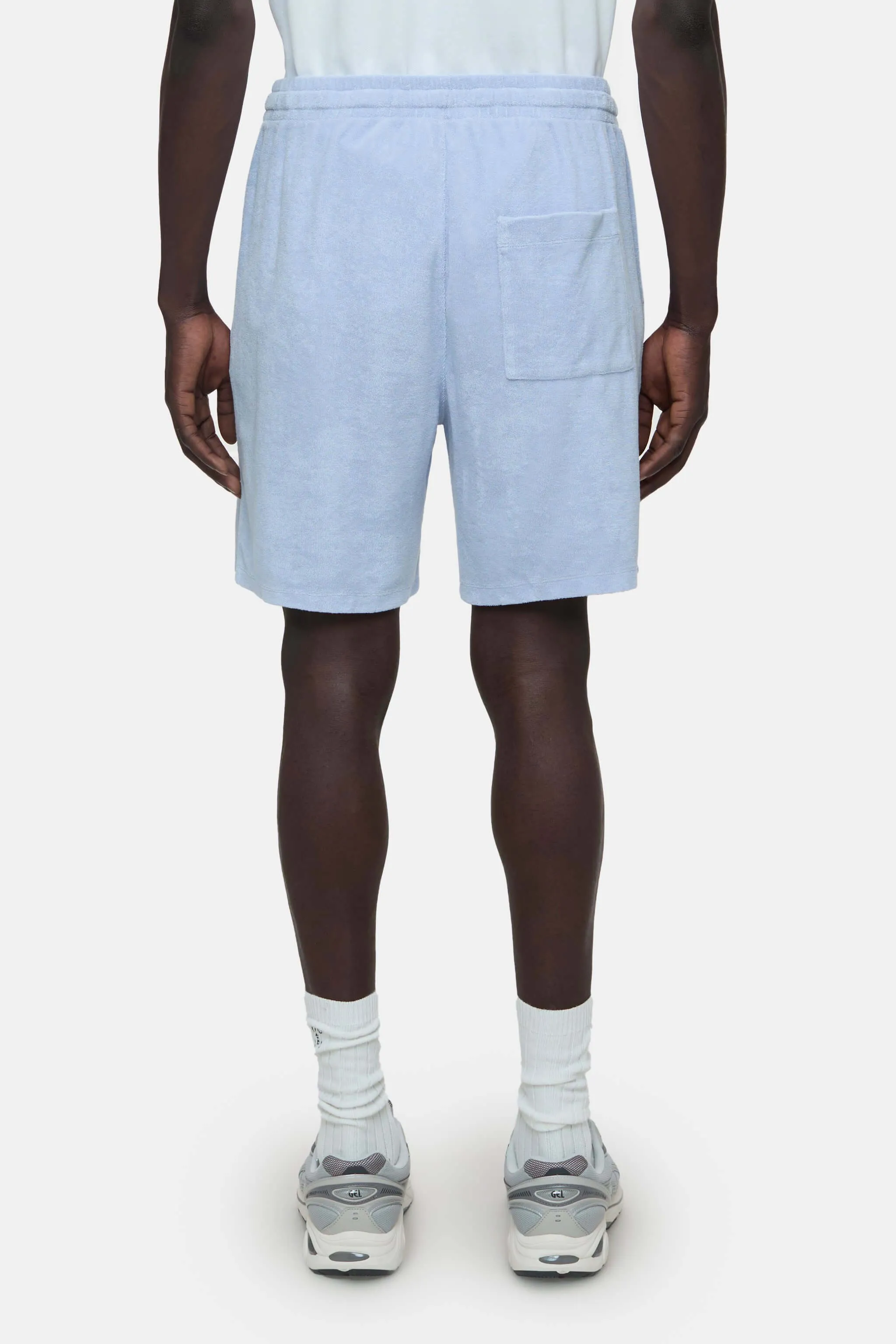 Closed shorts licht blauw