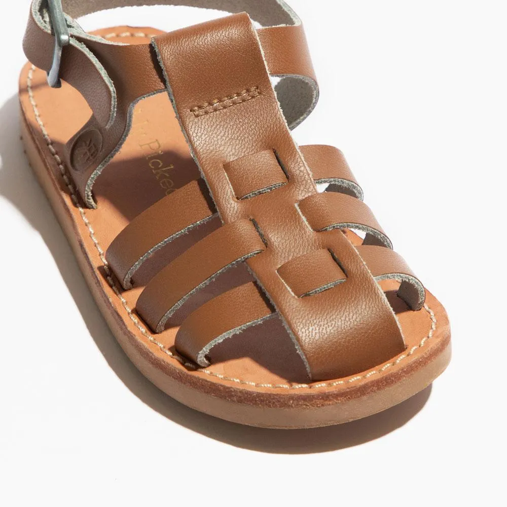 Cognac Leather Sandals