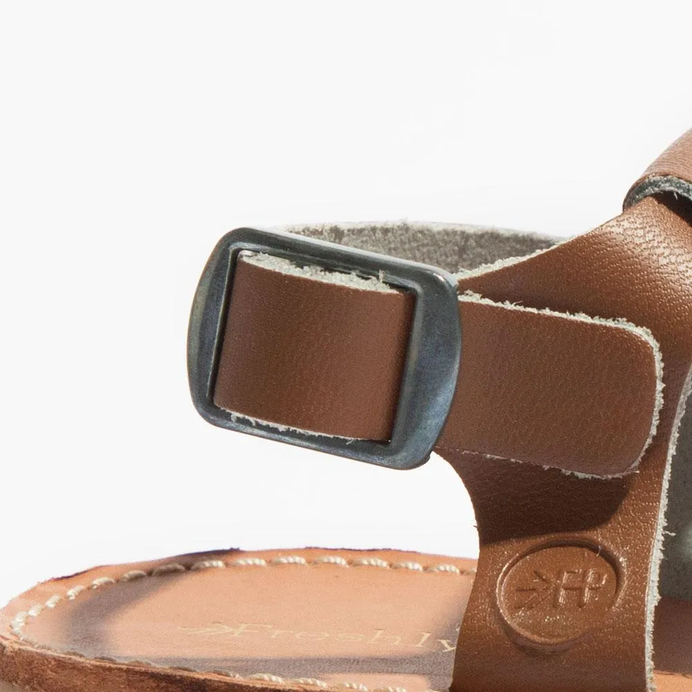 Cognac Leather Sandals