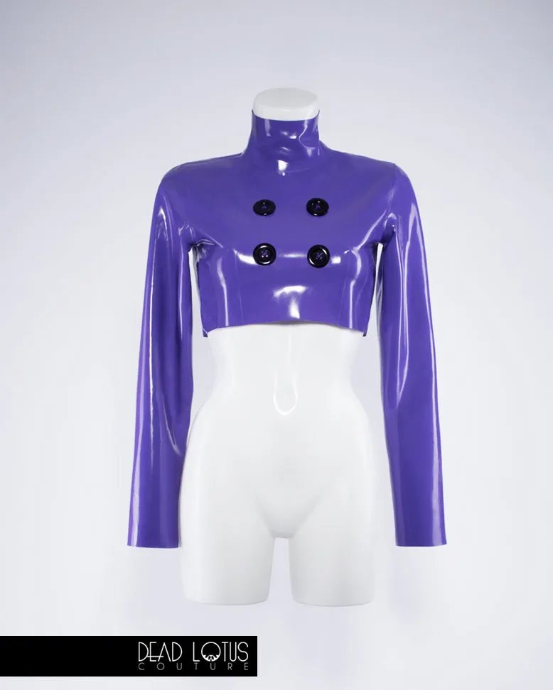 Complete Outfit - Celario Trousers and Top with Wrist Gloves Latex Set